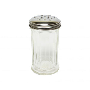 Dispensador de azúcar/queso de acero inoxidable 12 OZ tapa perforada