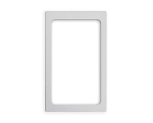 Miramar® resin plantilla para 1 grande rectangular Miramar contemporáneo inserto para alimentos en blanco stone