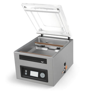 Grande 120 V en-chamber vacuum-pack machine con 16" seal bars, ACS-Control-sistema, & USB printer connection