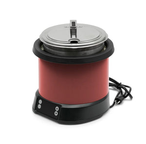 7 qt 120 V Mirage® sobre mostrador inducción retermalizador en rojo