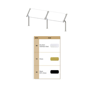 Protector de alimentos 45" estándar contemporáneo para acero inoxidable Countertops - 45 x 23.6"