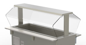 Protector de alimentos 46" acceso® ajustable 3 pozos o 3 insertos