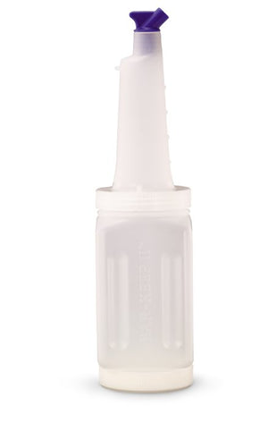 1 qt Traex® Bar Keep II™ almacenamiento container juego con frasco, neck, tapa y 6 assorted colored estándar spouts