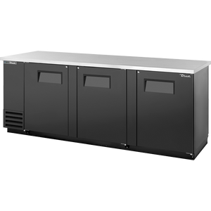 Refrigerador contra-barra de doble acceso de 90-3/8", 3 puertas frontales y 3 traseras, puertas sólidas