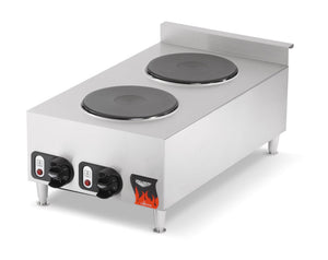 208- to 240 V 2-burner sobre mostrador electric caliente plate
