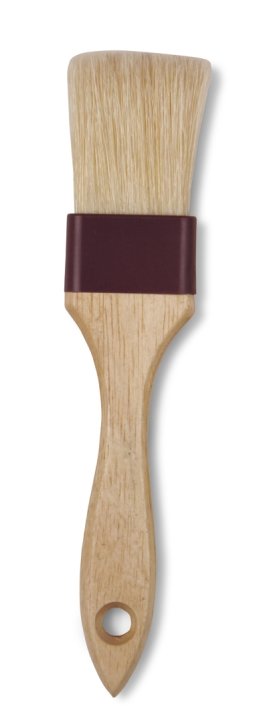 1 1/2" ancho plano wooden cerdas de jabalí brocha para repostería