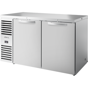 Refrigerador para bar de doble acceso de una zona de 60", 2 puertas, puertas sólidas, exterior de acero inoxidable