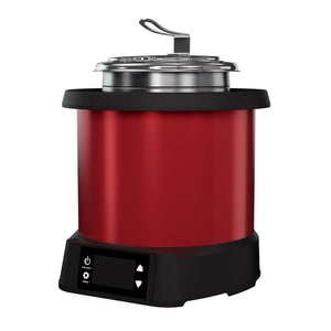 4 qt 120 V sobre mostrador inducción retermalizador en rojo