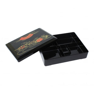 Caja japonesa bento fija de ABS 10-1/2"