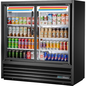 Refrigerador exhibidor slim line de 46-7/8", 2 puertas, puertas de cristal