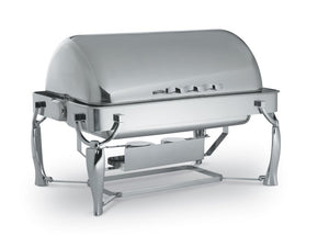 Chafer Entero 9 qt Somerville™ rectangular con dripless inserto para agua y fully-retractable dome tapa