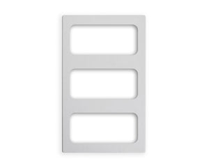 Miramar® resin plantilla para 3 long rectangular Miramar contemporáneo alimentos insertos en blanco stone