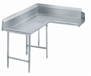 Mesa limpia Korner para lavavajillas 119 pulg lado izquierdo acero inoxidable 304 calibre 16