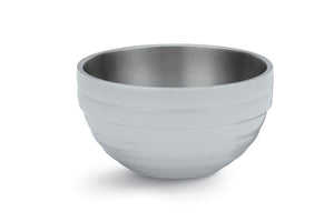 Bowl de servicio de doble pared 3.4 qt redondo color blanco