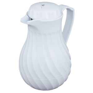 Servidor térmico para bebidas SwirlServe 20 oz Tilt & Pour color blanco
