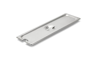 Medio largo Super Pan 3® ranurado tapa de acero inoxidable