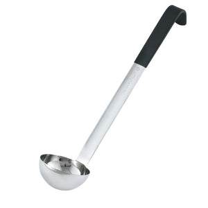 Cucharón 4 oz acero inoxidable con negro Kool-Touch® mango