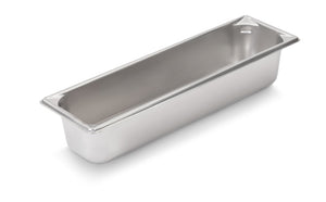 Inserto para mesa de vapor medio largo 4" de profundidad Super Pan V® acero inoxidable