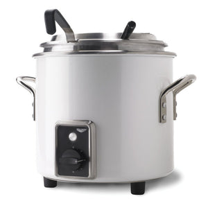 7 qt 120 V retro olla retermalizador en pearl blanco