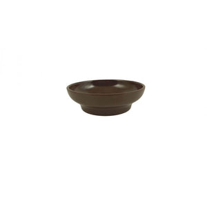 Plato para salsa de melamina 4 1/2 oz 4" chocolate