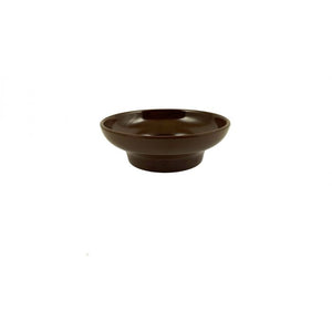 Plato para salsa de melamina 8 oz 4 3/4" chocolate