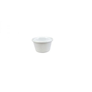 Ramekin acanalado de melamina 1 1/2 oz 2 1/2" blanco