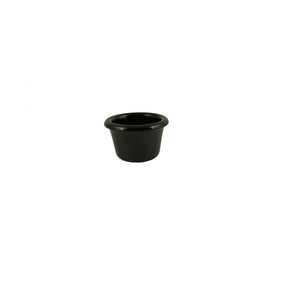 Ramekin liso de melamina 1 1/2 oz 2 1/2" negro