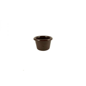 Ramekin liso de melamina 1 1/2 oz 2 1/2" chocolate