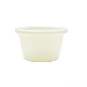 Ramekin liso de melamina 1 3/4 oz 2 1/2" hueso paquete retail