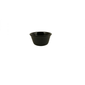 Ramekin liso de melamina 3 oz 3 1/8" negro