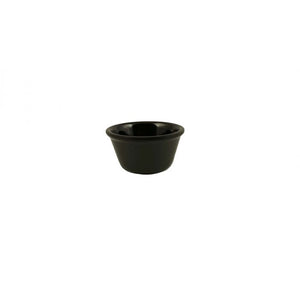 Ramekin liso de melamina 4 oz 3 3/8" negro