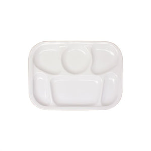 Charola con compartimentos de color blanco 13" X 9 1/2"