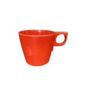 Taza apilable de melamina 7 oz 3-1/4" Pure Red