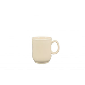 Taza bulbous color beige de melamina 8 oz 3"