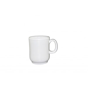 Taza de melamina 8 oz 3" BULBOUS" White