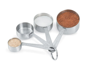 Cuchara medidora 4-pieza acero inoxidable straight-side Juego