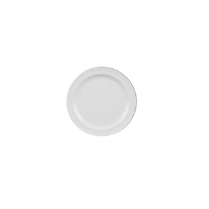 Plato color blanco de melamina 5 1/2"