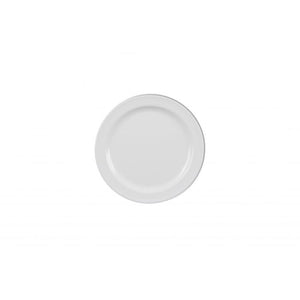 Plato color blanco de melamina 6 1/2"
