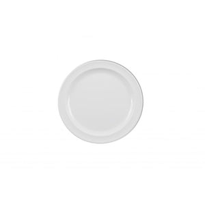 Plato para cena color blanco de melamina 9"