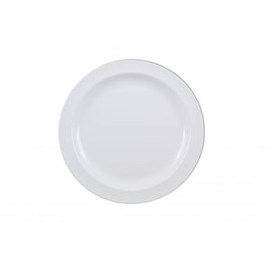 Plato para cena color blanco de melamina 10 1/4"
