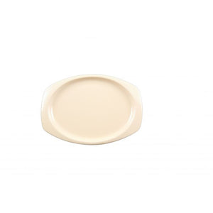 Platón color beige de melamina 9 1/2" x 6 3/4"