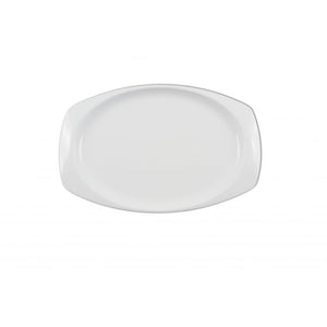 Platón color blanco de melamina 11 1/2" x 7 1/2"