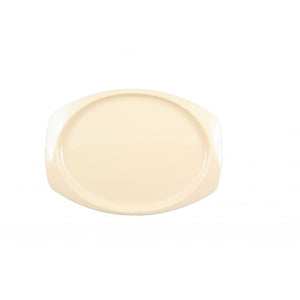 Platón color beige de melamina 15" x 10 5/8"
