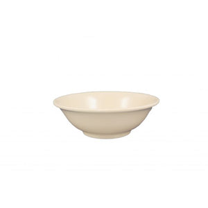 Tazón sin borde color beige de melamina 22 oz 6 7/8"