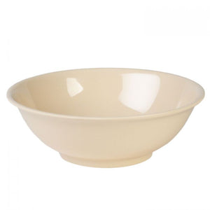Tazón sin borde color beige de melamina 32 oz 7 1/2"