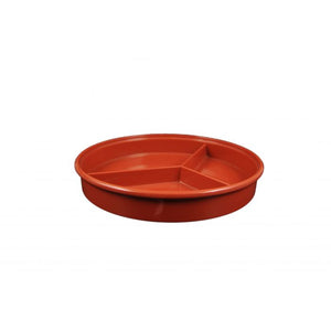 Servidor profundo dividido color rojo de melamina 8 1/4" profundidad