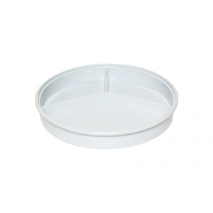 Servidor profundo dividido color blanco de melamina 8 1/4" profundidad