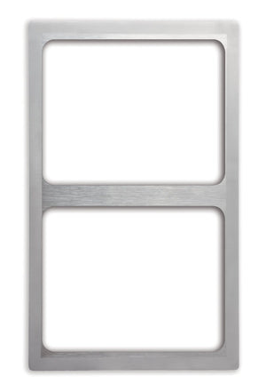 Miramar® acero inoxidable plantilla con satin edges para 2 pequeño Miramar exhibición batería de cocina alimentos insertos