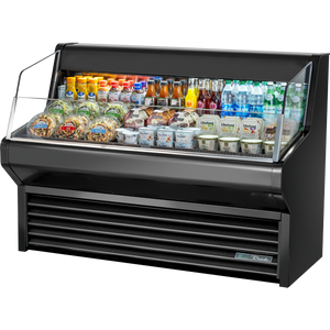 Exhibidor refrigerado de cortina de aire de 60-1/8", 3 repisas