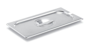 Tercio Super Pan V® ranurado tapa de acero inoxidable